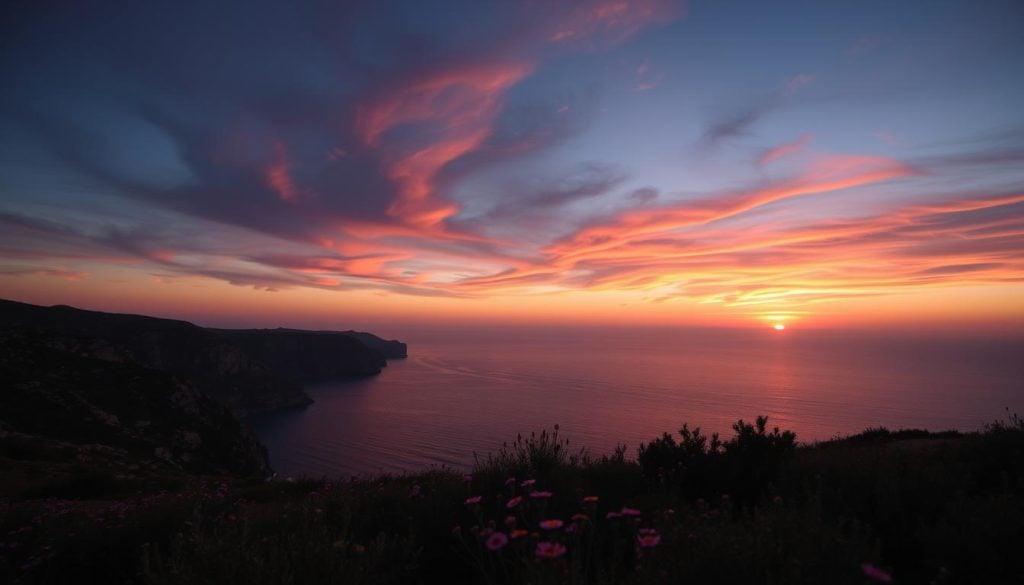 sunset views in Cape Greco