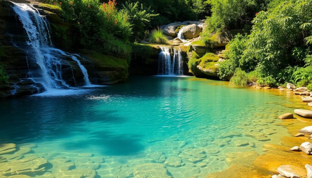 swimming in nature at Adonis Baths