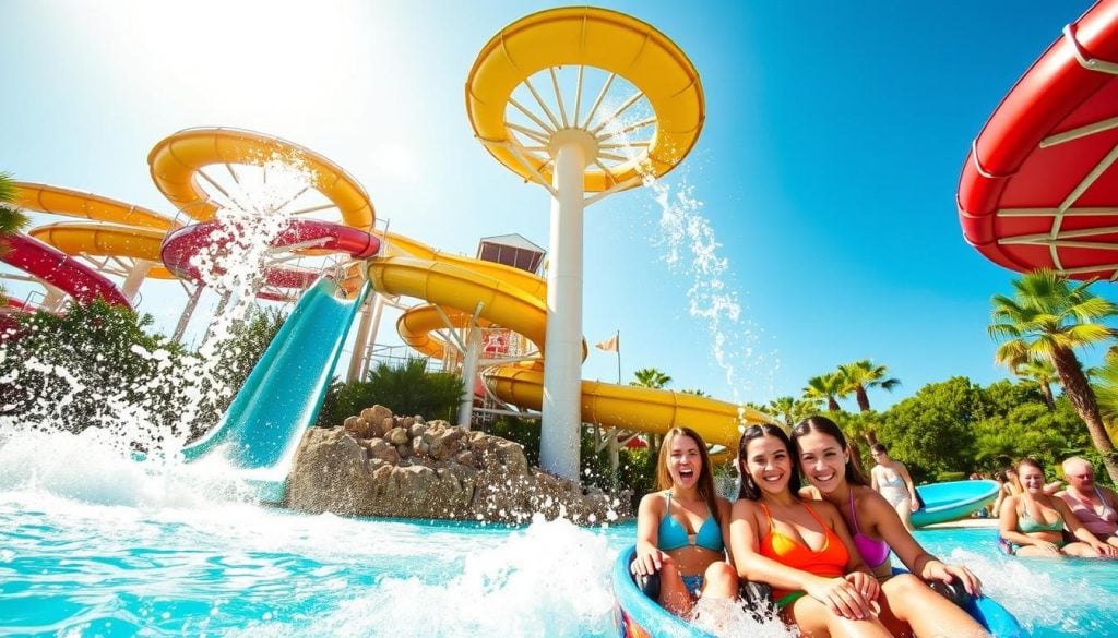 thrill rides at Ayia Napa Waterpark