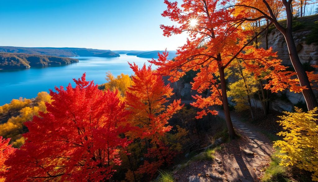 top fall foliage spots Wisconsin Dells