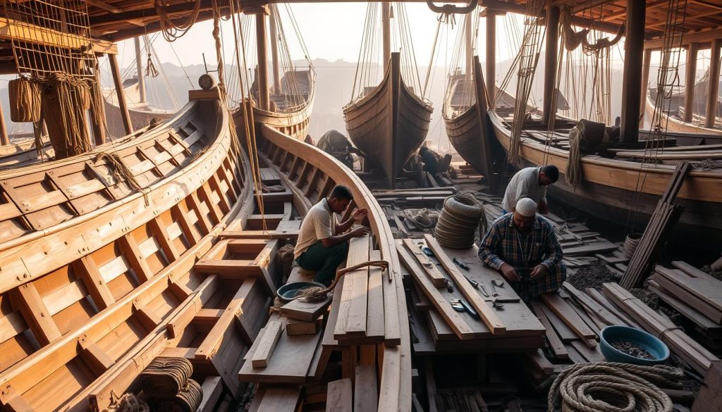 traditional shipbuilding techniques in Sur traditional shipbuilding techniques in Sur