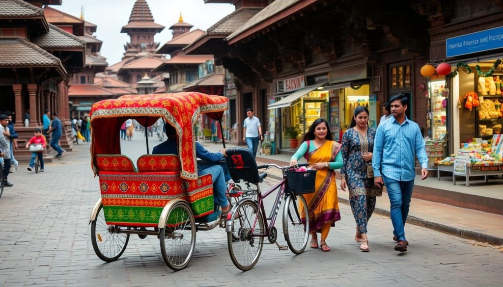 transport for families in Bhaktapur