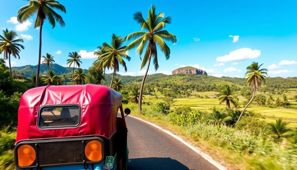 tuk tuk travel Kandy to Sigiriya