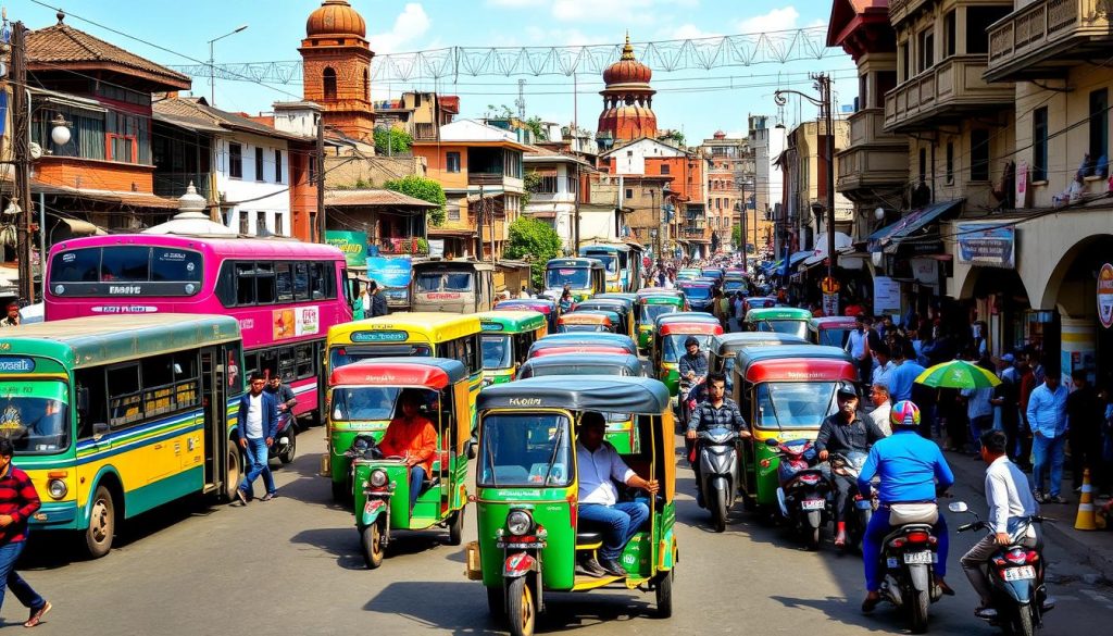 types of public transport in kathmandu