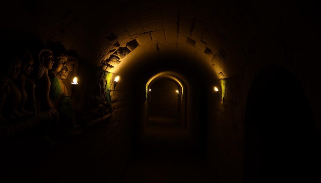 underground tunnels Casa Rocca Piccola underground tunnels Casa Rocca Piccola