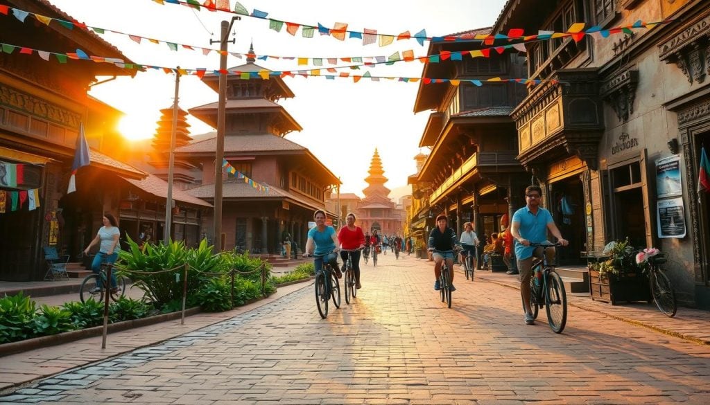 unique cycling experiences in Bhaktapur