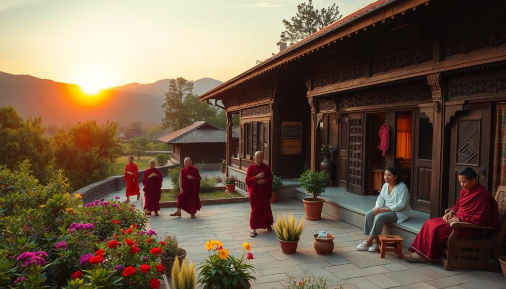 unique experiences at homestays near Lumbini's monasteries