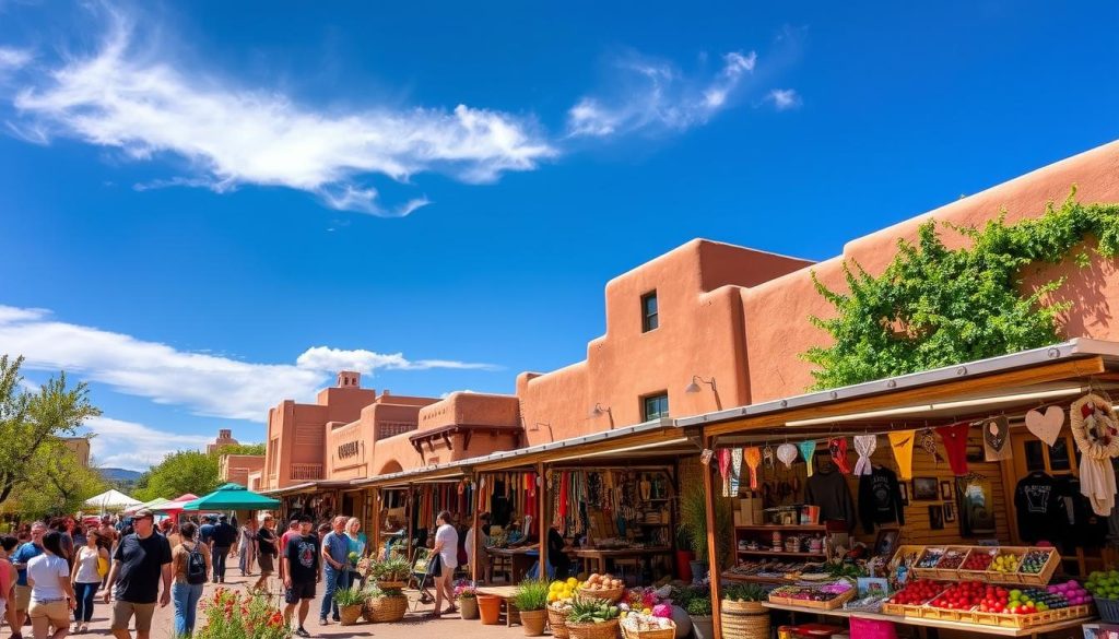 vibrant energy outdoor shopping Santa Fe