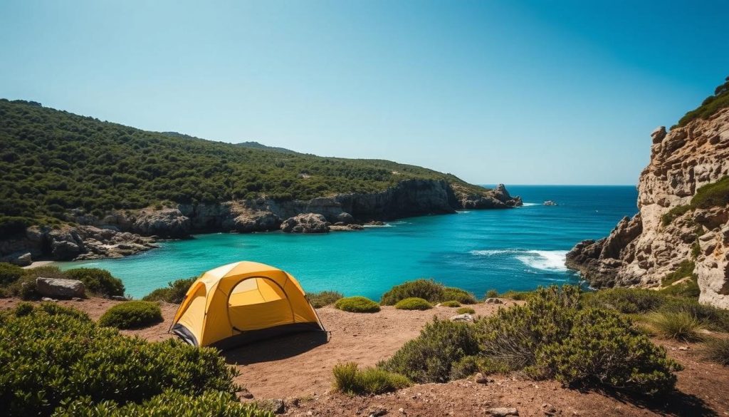 wild camping on Comino Island wild camping on Comino Island