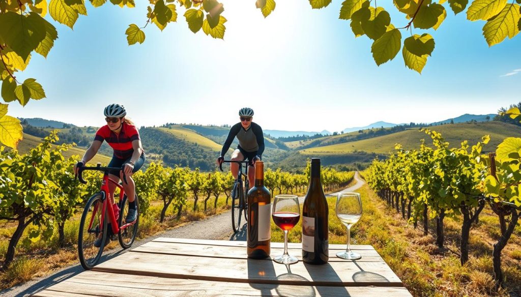 wine tasting cycling tours