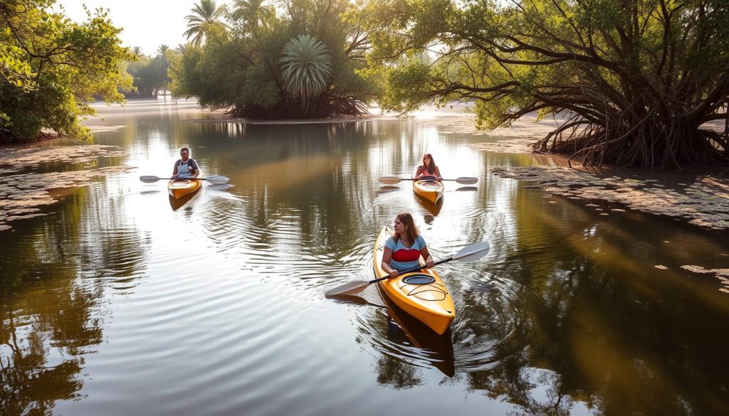 Al Thakira Nature Reserve kayaking Al Thakira Nature Reserve kayaking