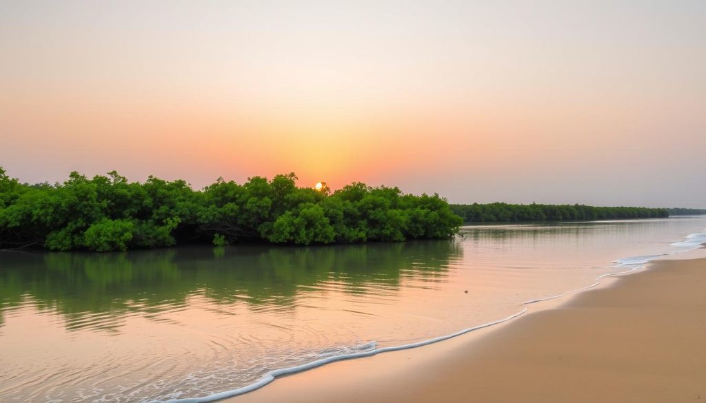 Al Wakrah beach mangroves Al Wakrah beach mangroves