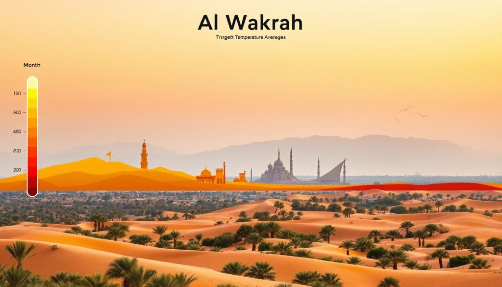 Al Wakrah temperature chart Al Wakrah temperature chart
