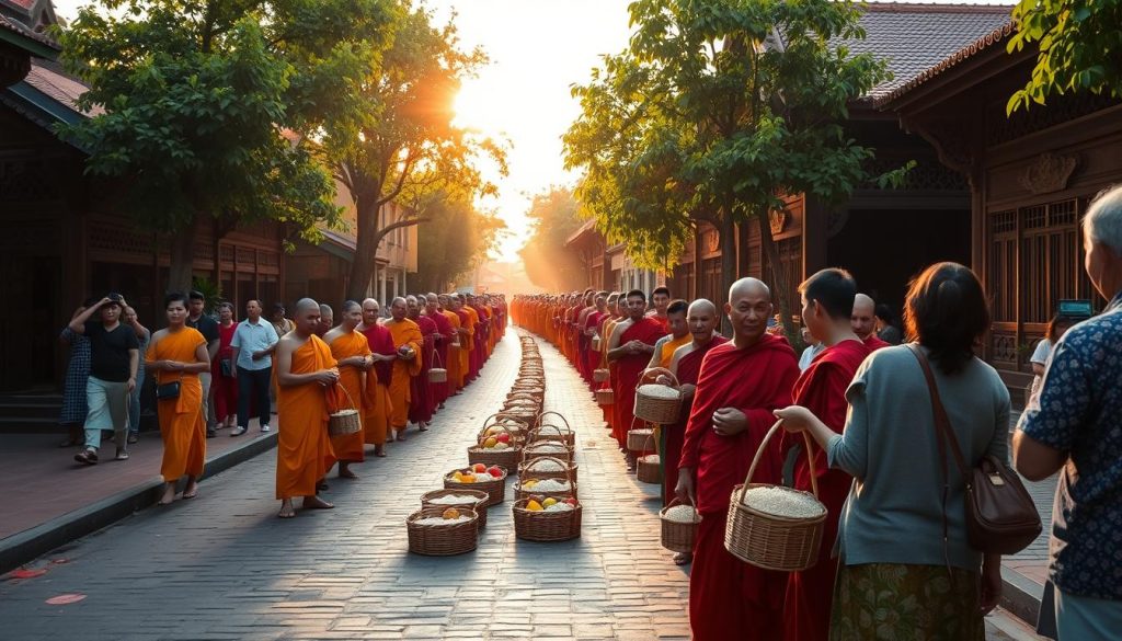Alms Giving Ceremony in Luang Prabang Alms Giving Ceremony in Luang Prabang