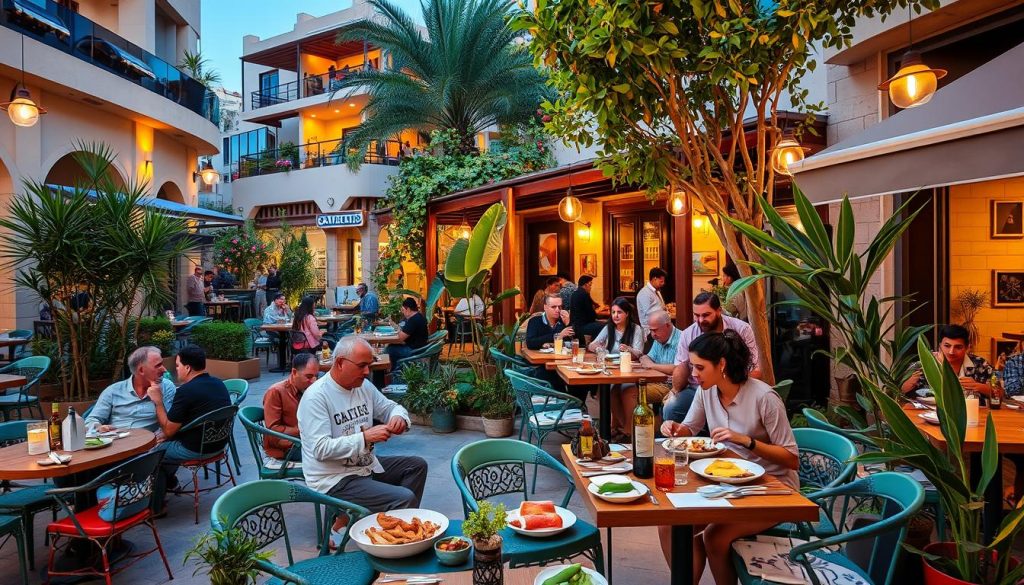Amman dining scene featuring trendy cafes and modern dining. Amman dining scene featuring trendy cafes and modern dining.