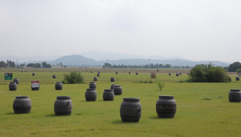Are there any safety concerns at the Plain of Jars?