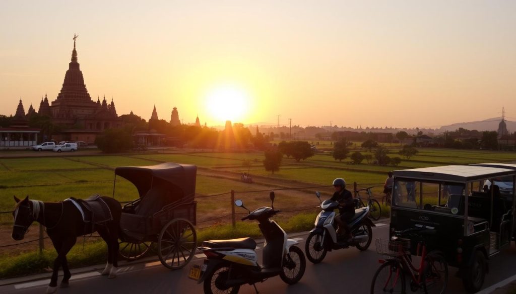 Arriving in Bagan transportation options Arriving in Bagan transportation options