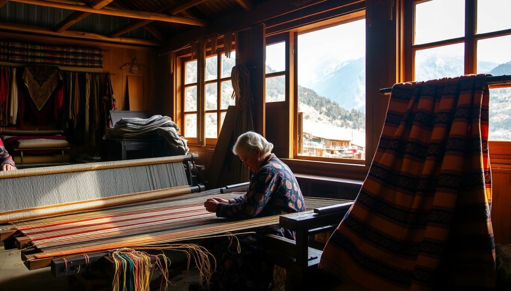 Artisan weaving in Haa Artisan weaving in Haa