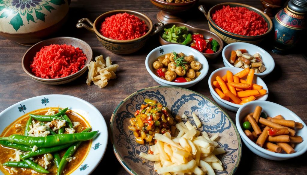 Authentic Bhutanese dishes showcasing local cuisine Authentic Bhutanese dishes showcasing local cuisine