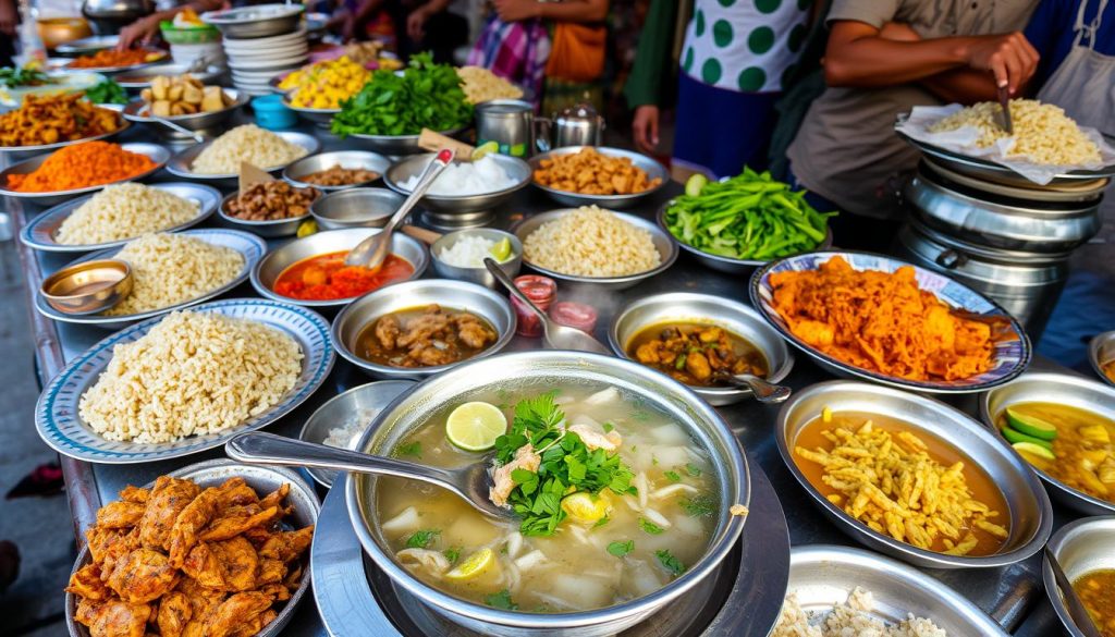 Authentic Burmese dishes in Mandalay Authentic Burmese dishes in Mandalay