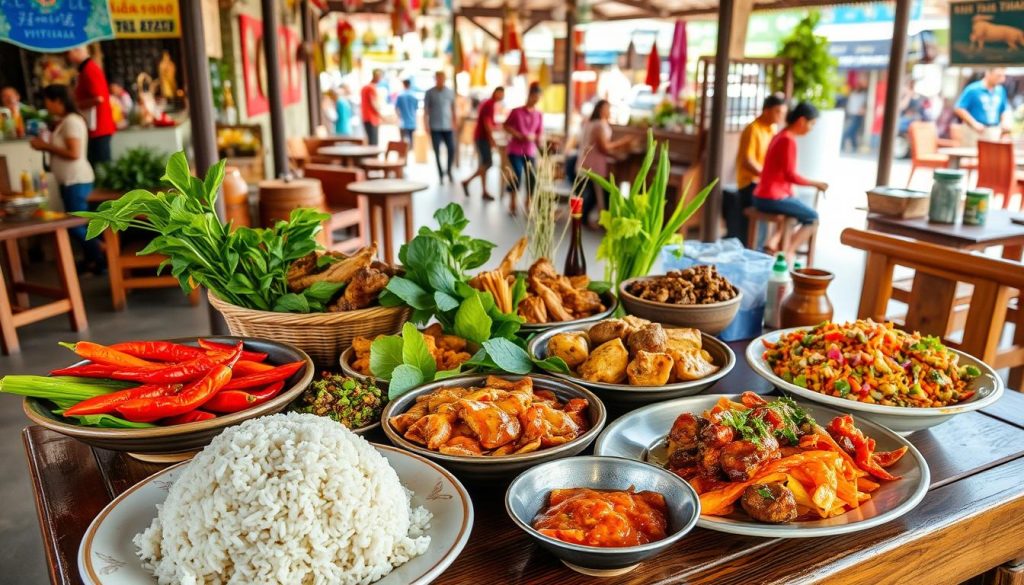 Authentic Lao dishes in Vientiane Authentic Lao dishes in Vientiane
