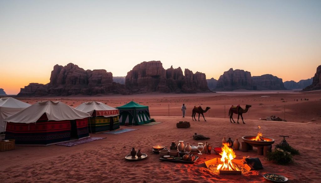 Authentic Wadi Rum experiences featuring immersive cultural activities through cooking and camping. Authentic Wadi Rum experiences featuring immersive cultural activities through cooking and camping.