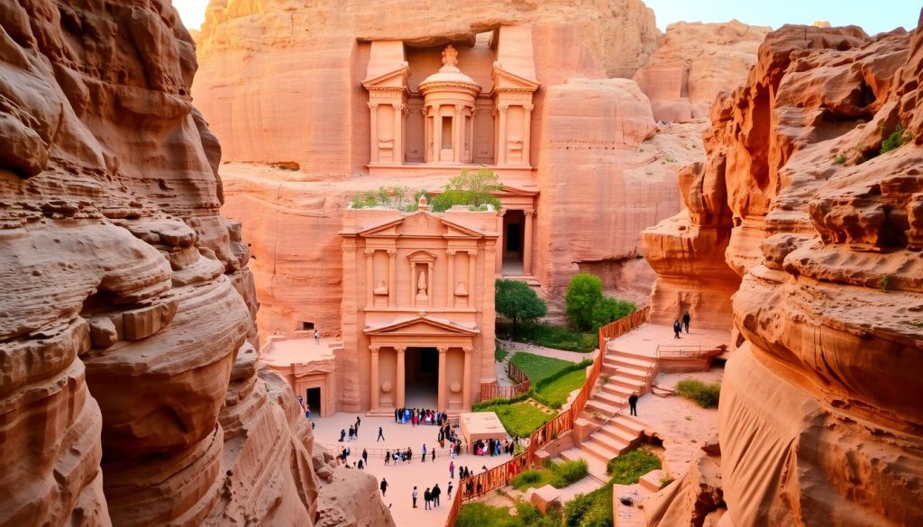 Avoiding crowds in Petra Avoiding crowds in Petra
