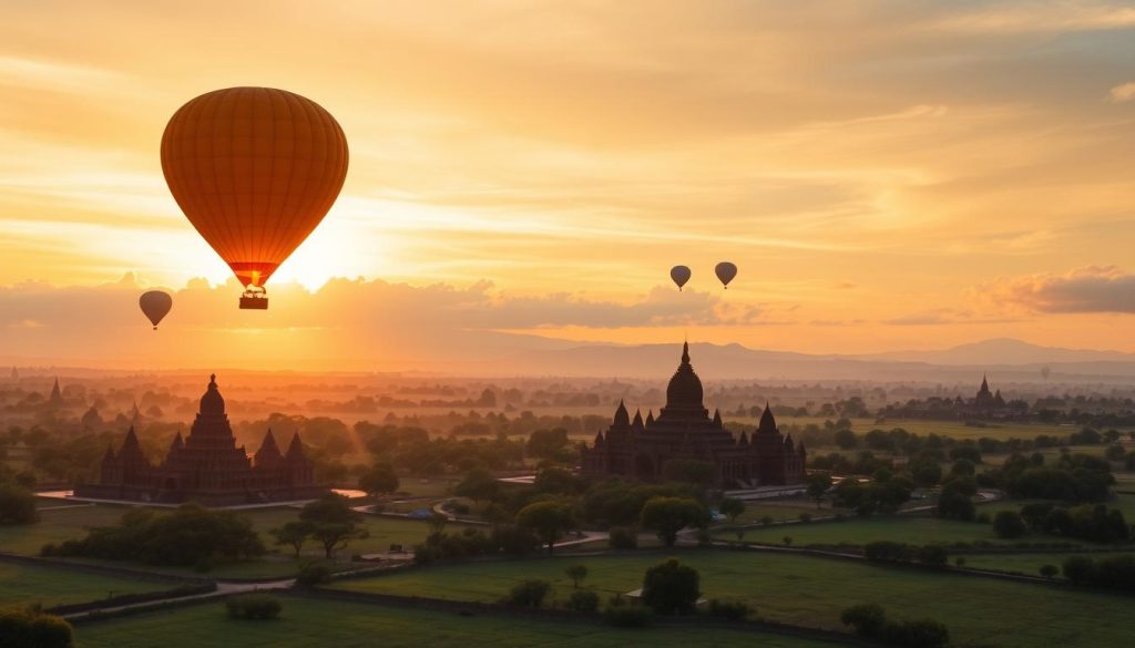 Bagan hot air balloon experience Bagan hot air balloon experience