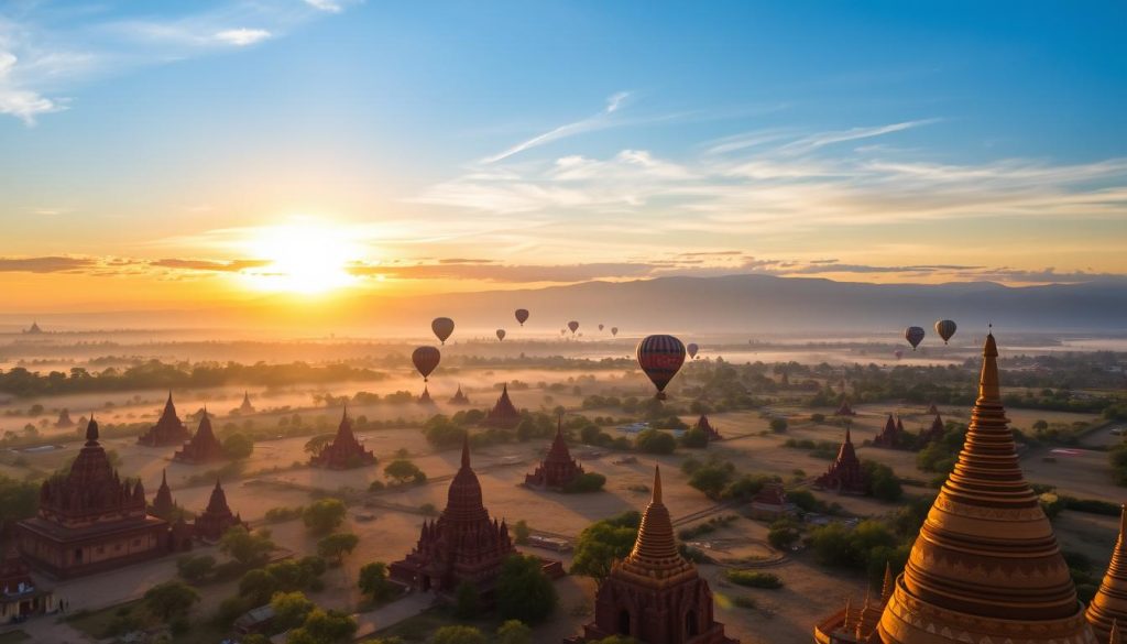 Bagan hot air balloon experience Bagan hot air balloon experience