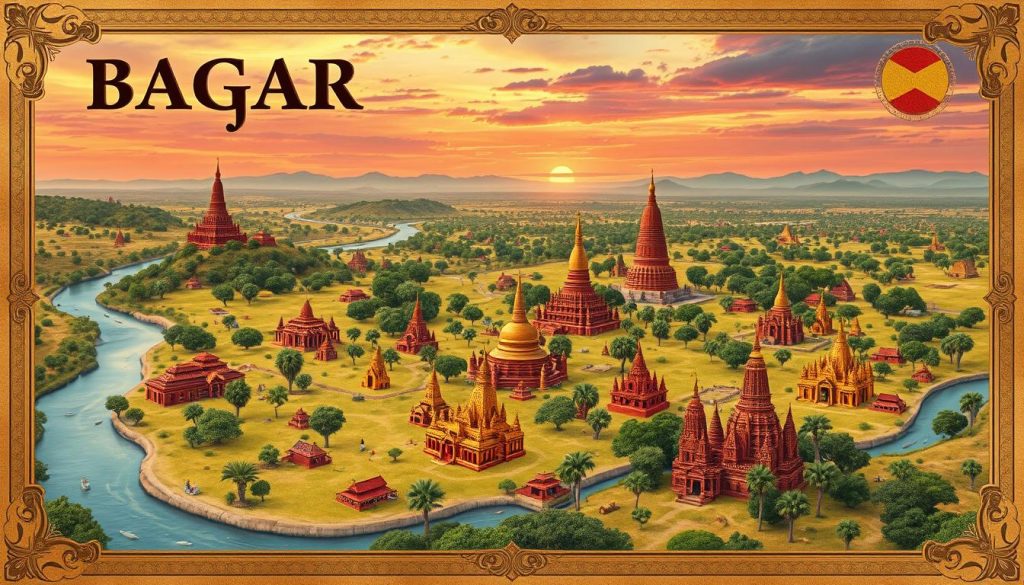 Bagan temple map Bagan temple map