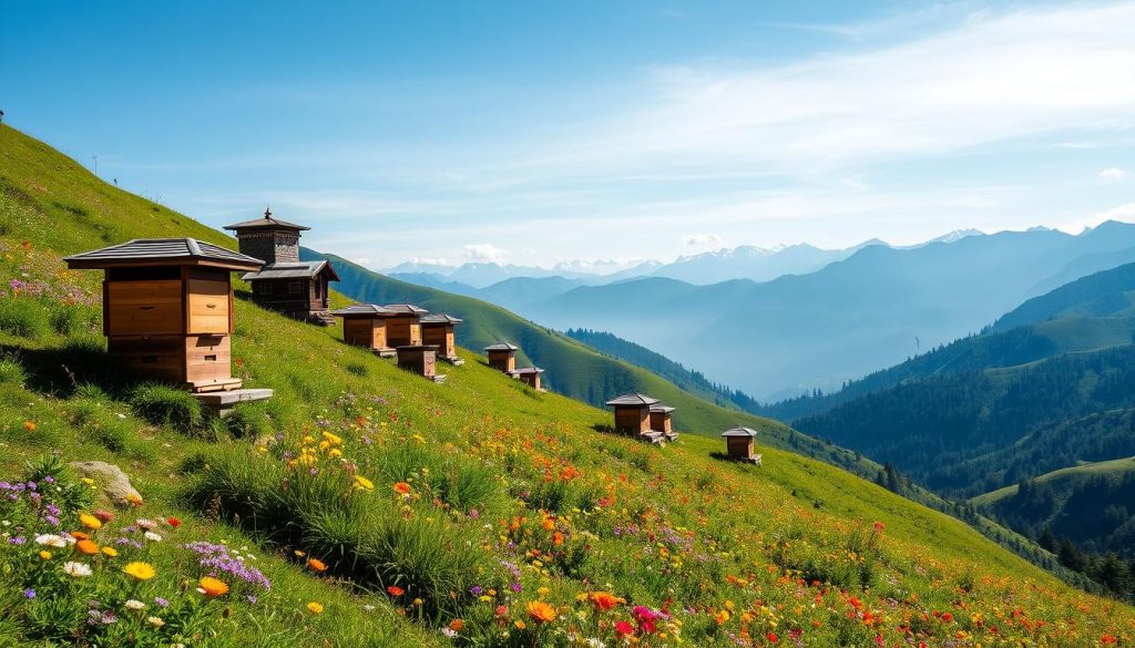Beekeeping in Bumthang Beekeeping in Bumthang