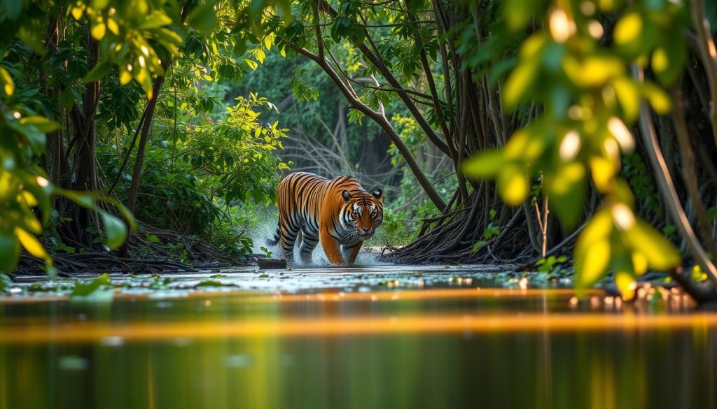Bengal tiger in the Sundarbans wildlife exploration Bengal tiger in the Sundarbans wildlife exploration