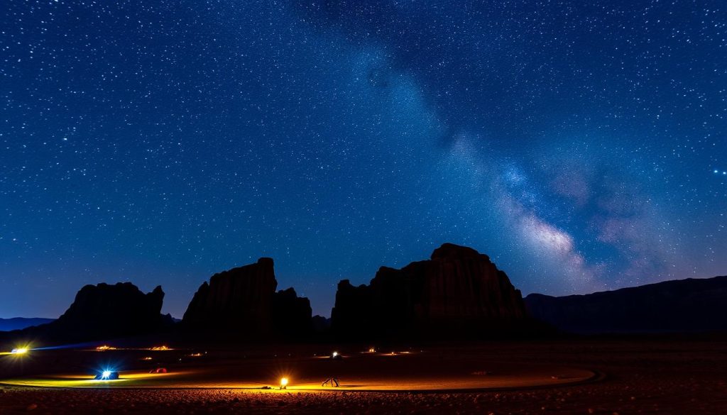 Best locations for night photography in Wadi Rum Best locations for night photography in Wadi Rum
