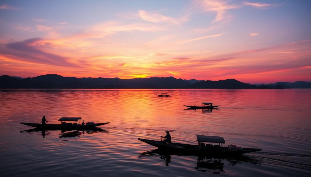 Best sunset views Inle Lake Best sunset views Inle Lake