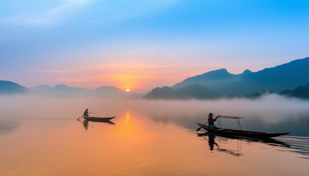 Best time for sunrise views at Inle Lake Best time for sunrise views at Inle Lake
