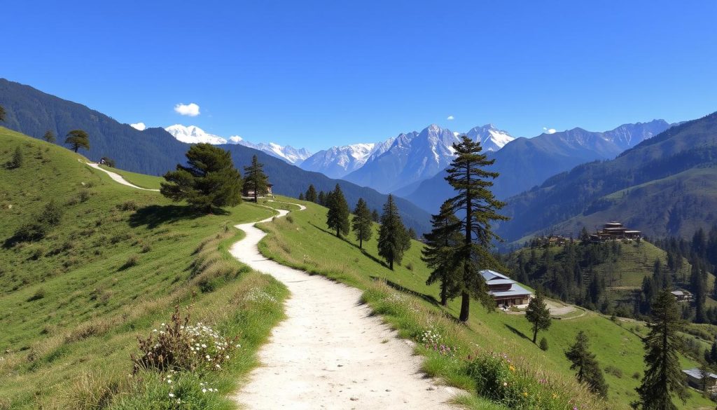 Bhutan hiking trails in Haa Valley Bhutan hiking trails in Haa Valley