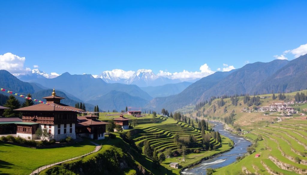 Bhutan travel landscape Bhutan travel landscape