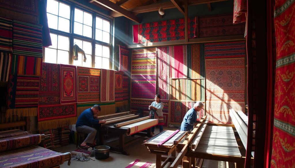 Bhutanese textiles showcasing traditional weaving techniques Bhutanese textiles showcasing traditional weaving techniques