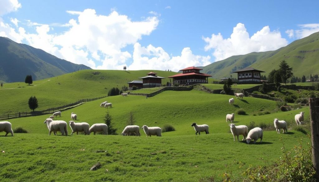 Bumthang sheep breeding center Bumthang sheep breeding center