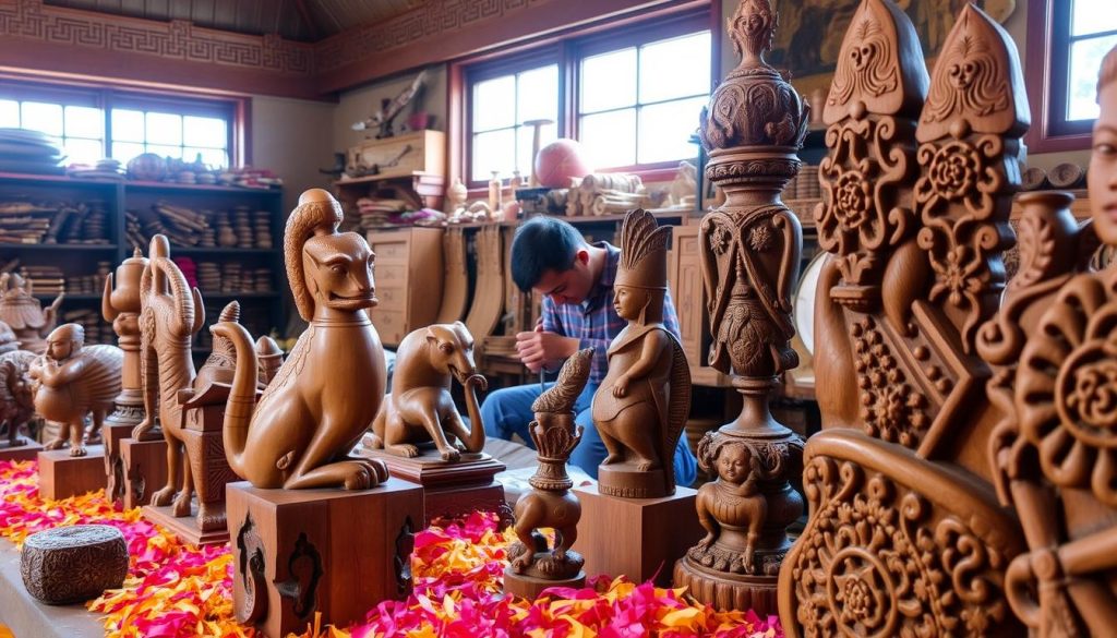 Bumthang woodcarving craftsmanship Bumthang woodcarving craftsmanship