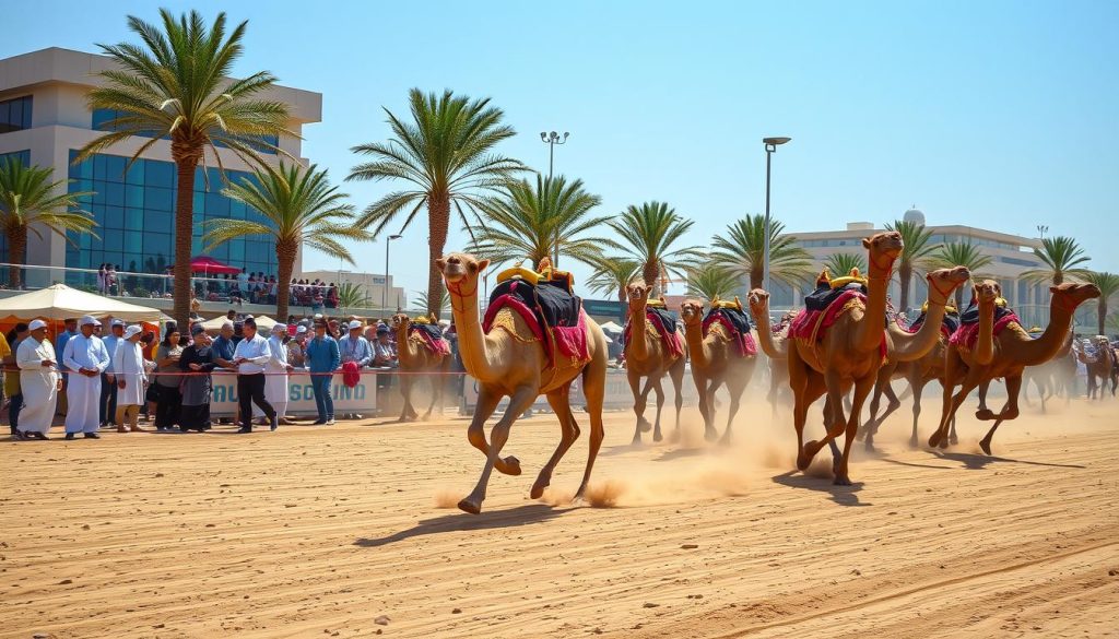 Camel racing in Al Rayyan Camel racing in Al Rayyan