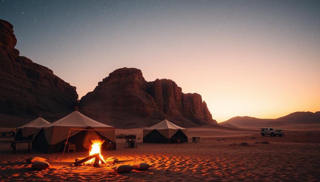 Camping in Wadi Rum Camping in Wadi Rum