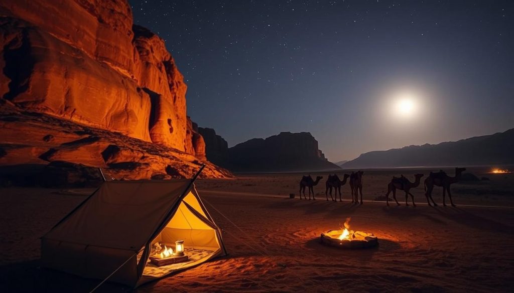 Camping in Wadi Rum Camping in Wadi Rum