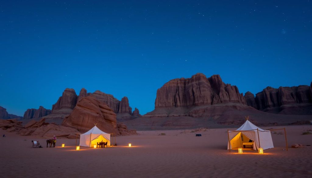 Camping spots in Wadi Rum Camping spots in Wadi Rum