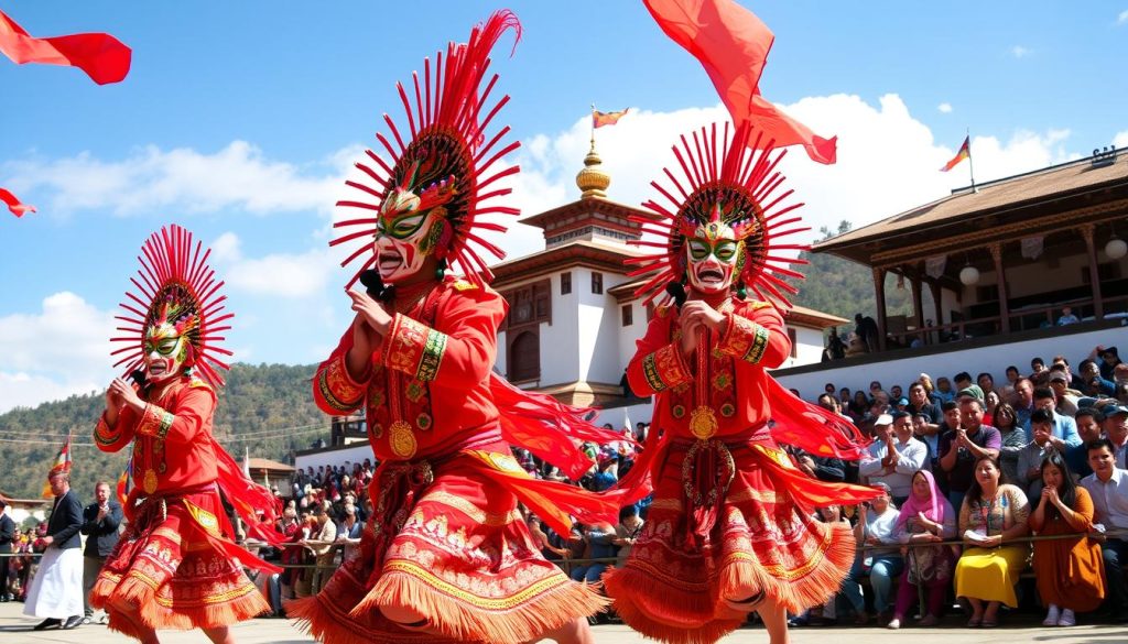 Cham dances at Paro Tshechu Cham dances at Paro Tshechu