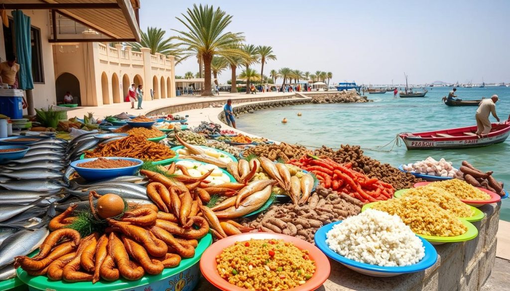 Coastal influence on local dishes in Al Khor Coastal influence on local dishes in Al Khor