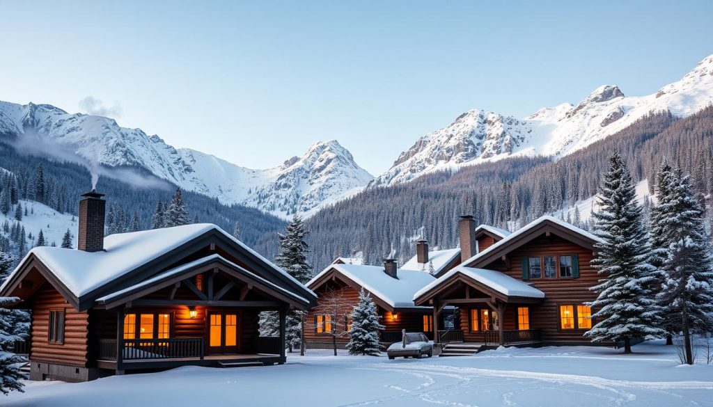 Cozy cabins in mountain escapes Cozy cabins in mountain escapes
