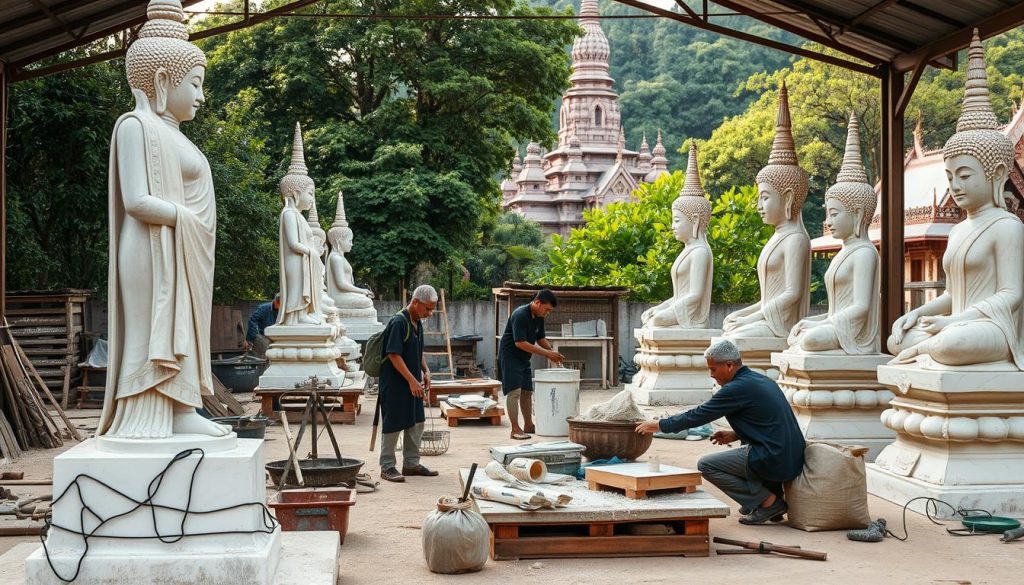 Creation of Vientiane Buddha statues Creation of Vientiane Buddha statues
