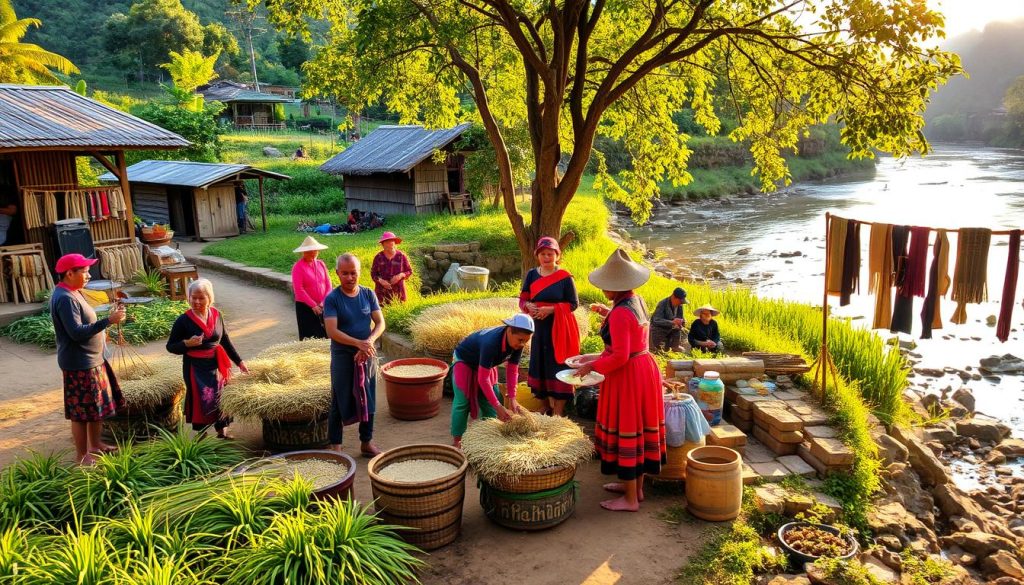 Cultural immersion preparation in Lao villages Cultural immersion preparation in Lao villages
