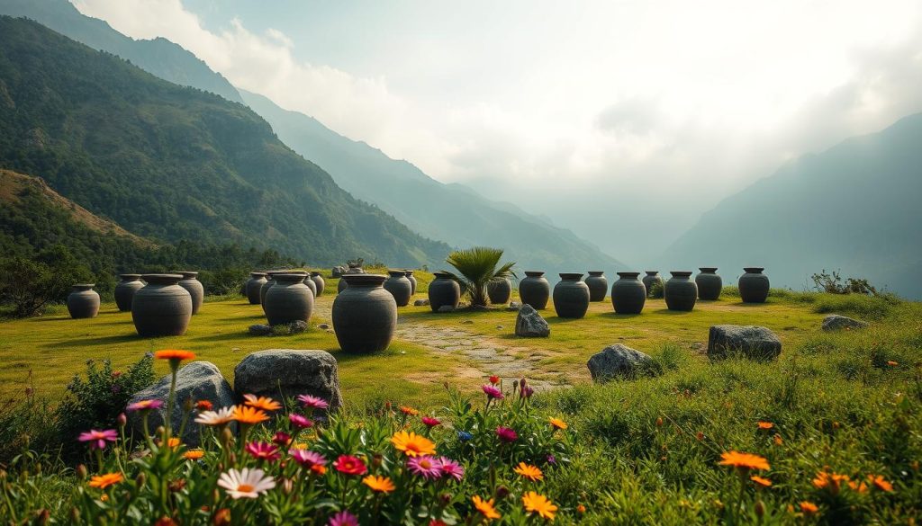 Cultural symbolism Plain of Jars Laos Cultural symbolism Plain of Jars Laos